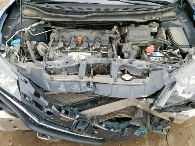 2HGFG3B09EH525289 - 2014 HONDA CIVIC EXL BLUE photo 7