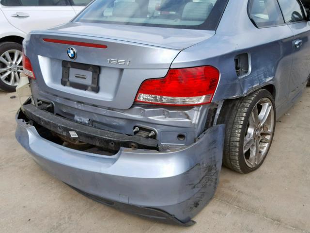 WBAUC735X9VK95677 - 2009 BMW 135 I BLUE photo 9