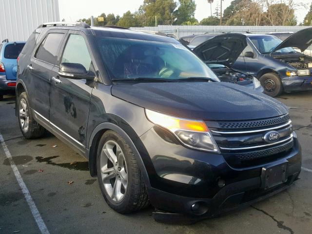 1FM5K8F88DGC20104 - 2013 FORD EXPLORER L BLACK photo 1