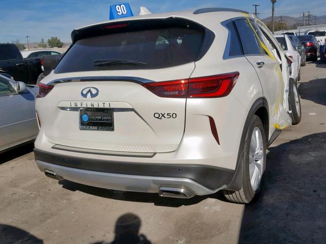 3PCAJ5M12KF114944 - 2019 INFINITI QX50 ESSEN WHITE photo 4