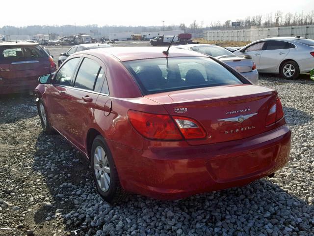 1C3LC46B79N500147 - 2009 CHRYSLER SEBRING LX RED photo 3