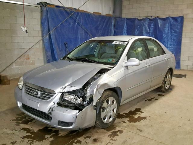 KNAFE122675446163 - 2007 KIA SPECTRA EX SILVER photo 2