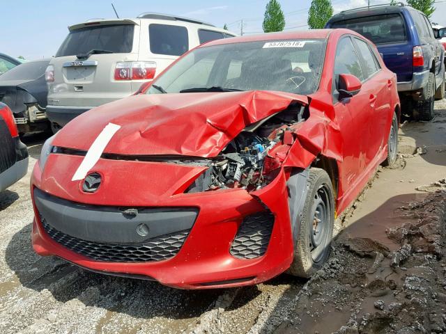 JM1BL1L70C1629836 - 2012 MAZDA 3 I RED photo 2