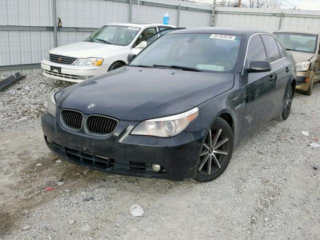 WBANA535X4B176424 - 2004 BMW 525 I BLACK photo 2