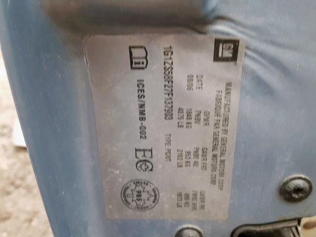 1G1ZS58F27F137903 - 2007 CHEVROLET MALIBU LS Mavi foto 10