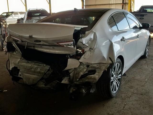 KNALN4D73E5121125 - 2014 KIA CADENZA PR WHITE photo 4