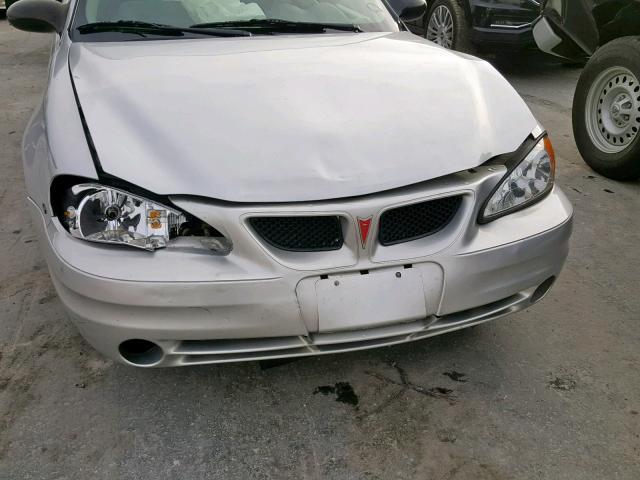 1G2NF52E53C249895 - 2003 PONTIAC GRAND AM S SILVER photo 9