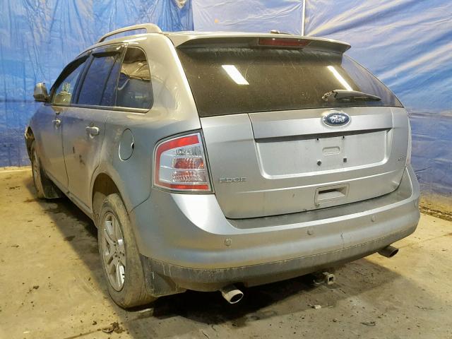 2FMDK38C48BA71932 - 2008 FORD EDGE SEL GRAY photo 3