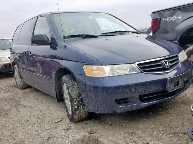 5FNRL18524B032458 - 2004 HONDA ODYSSEY LX BLUE photo 1