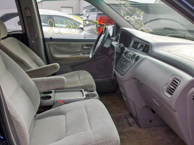 5FNRL18524B032458 - 2004 HONDA ODYSSEY LX BLUE photo 5