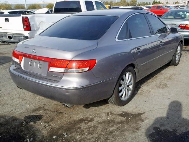 KMHFC46F36A118563 - 2006 HYUNDAI AZERA SE CHARCOAL photo 4