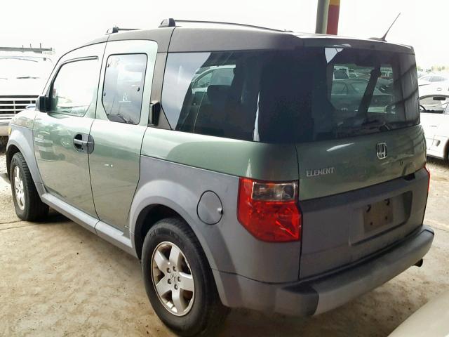 5J6YH28645L008991 - 2005 HONDA ELEMENT EX GREEN photo 3