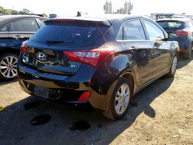 KMHD35LE8DU091364 - 2013 HYUNDAI ELANTRA GT BLACK photo 4