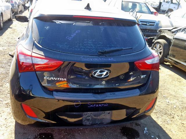 KMHD35LE8DU091364 - 2013 HYUNDAI ELANTRA GT BLACK photo 9