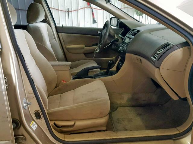 1HGCM56165A172311 - 2005 HONDA ACCORD DX TAN photo 5