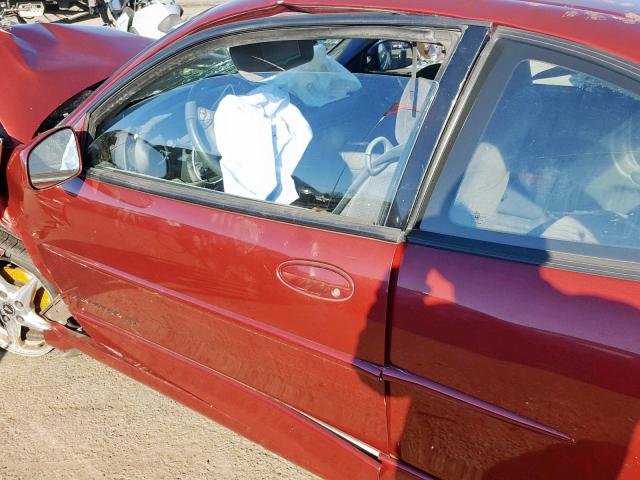 1G2WP12K32F257636 - 2002 PONTIAC GRAND PRIX წითელი ფოტო 10
