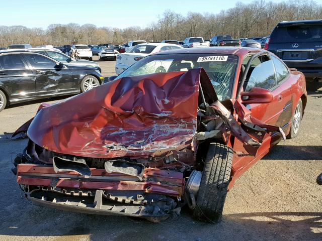 1G2WP12K32F257636 - 2002 PONTIAC GRAND PRIX წითელი ფოტო 2