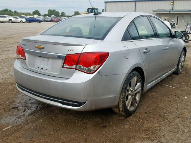 1G1PG5SB1F7115205 - 2015 CHEVROLET CRUZE LTZ SILVER photo 4