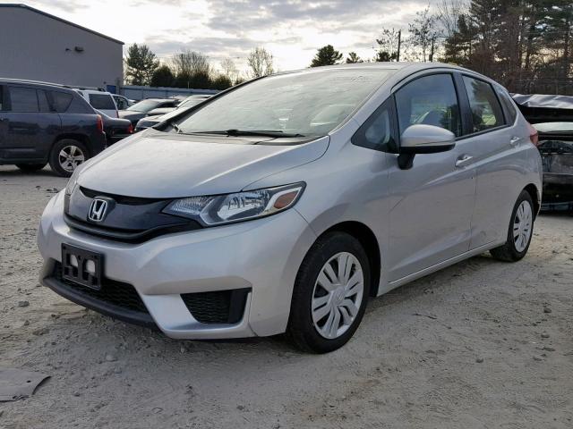 JHMGK5H58GX001998 - 2016 HONDA FIT LX SILVER photo 2