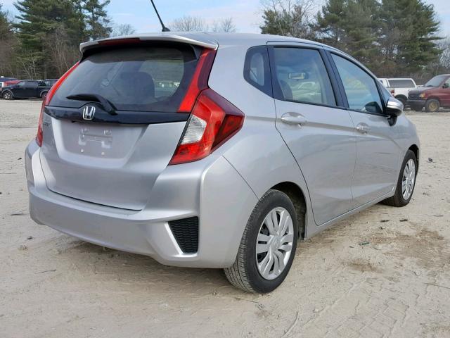 JHMGK5H58GX001998 - 2016 HONDA FIT LX SILVER photo 4