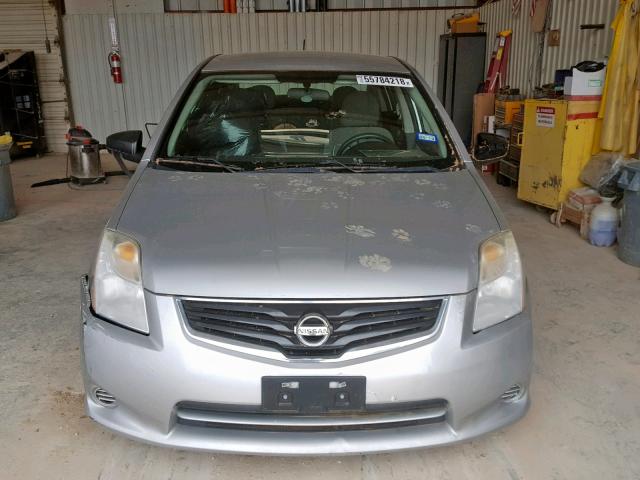 3N1AB6AP5CL681991 - 2012 NISSAN SENTRA 2.0 SILVER photo 9