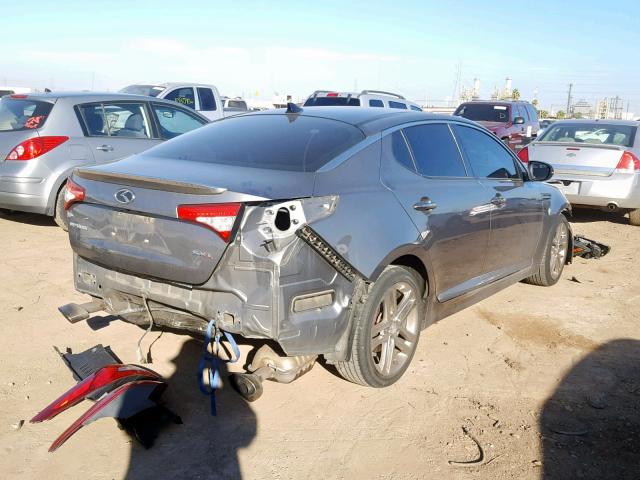 5XXGR4A64DG151054 - 2013 KIA OPTIMA SX SILVER photo 4