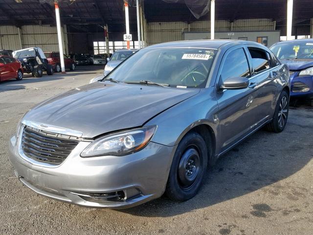 1C3CCBBB5DN522134 - 2013 CHRYSLER 200 TOURIN GRAY photo 2