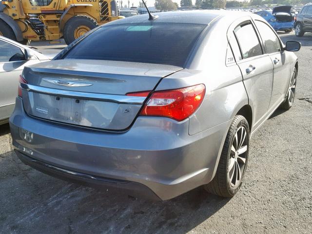 1C3CCBBB5DN522134 - 2013 CHRYSLER 200 TOURIN GRAY photo 4