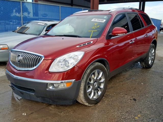 5GAKRCED0CJ308586 - 2012 BUICK ENCLAVE BURGUNDY photo 2