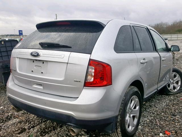 2FMDK3JCXDBA94023 - 2013 FORD EDGE SEL GRAY photo 4