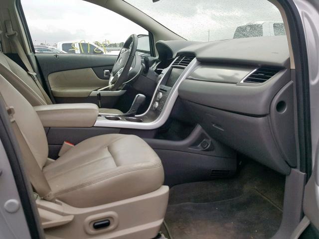 2FMDK3JCXDBA94023 - 2013 FORD EDGE SEL GRAY photo 5