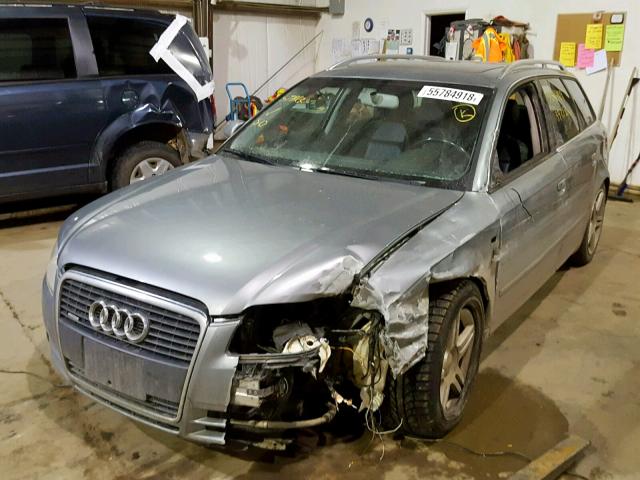 WAUKF78E47A008474 - 2007 AUDI A4 2.0T AV SILVER photo 2