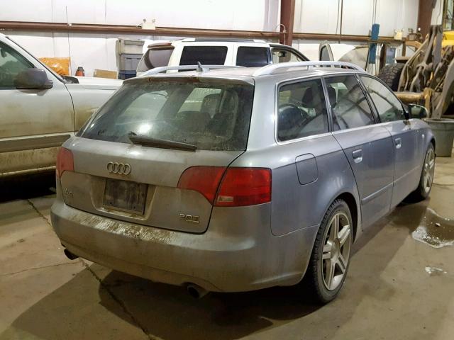 WAUKF78E47A008474 - 2007 AUDI A4 2.0T AV SILVER photo 4