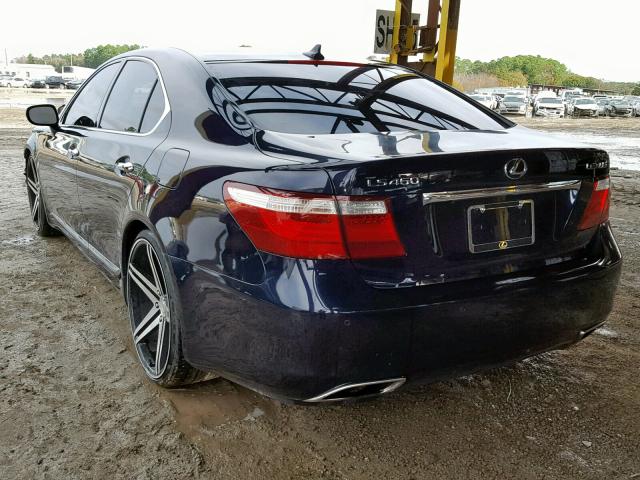 JTHBL46F375037428 - 2007 LEXUS LS 460 BLUE photo 3