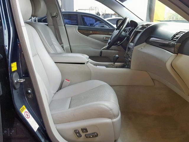 JTHBL46F375037428 - 2007 LEXUS LS 460 BLUE photo 5