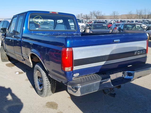 1FTEX14N9TKA57190 - 1996 FORD F150 BLUE photo 3