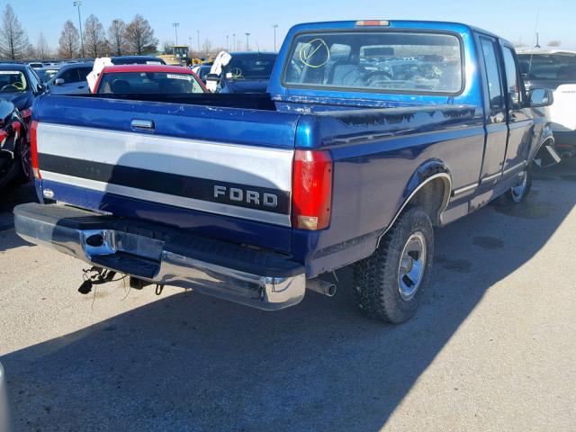 1FTEX14N9TKA57190 - 1996 FORD F150 BLUE photo 4