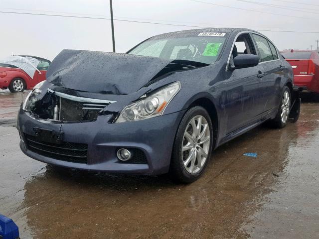 JN1CV6AR4CM673128 - 2012 INFINITI G37 BLUE photo 2