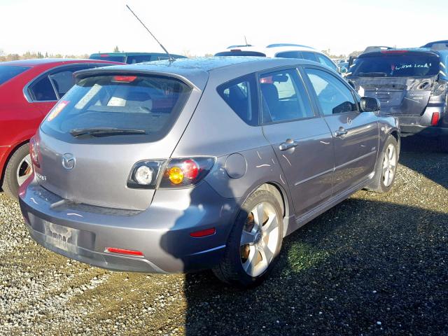 JM1BK344561525169 - 2006 MAZDA 3 HATCHBAC GRAY photo 4