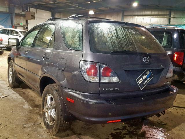 JTJHF10U920288711 - 2002 LEXUS RX 300 GRAY photo 3