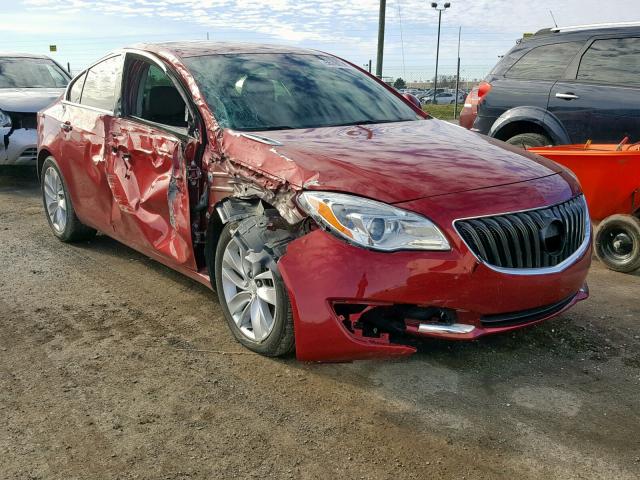 2G4GN5EX6E9325067 - 2014 BUICK REGAL PREM RED photo 1