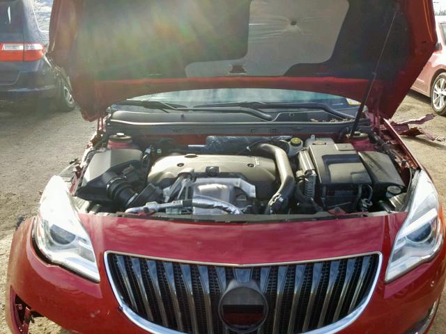 2G4GN5EX6E9325067 - 2014 BUICK REGAL PREM RED photo 7