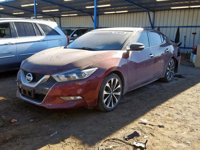 1N4AA6AP1GC409624 - 2016 NISSAN MAXIMA 3.5 MAROON photo 2