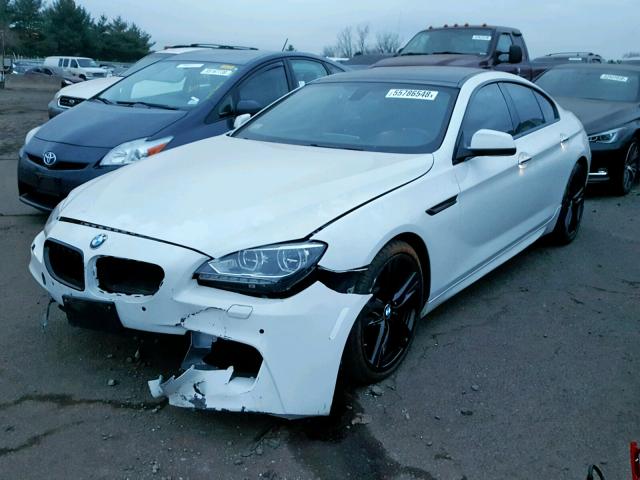 WBA6B8C57EDZ72721 - 2014 BMW 640 XI WHITE photo 2