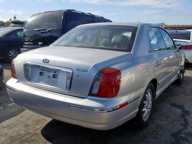 KMHFU45E04A271694 - 2004 HYUNDAI XG 350 SILVER photo 4