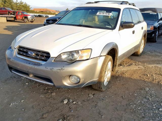 4S4BP61C956326234 - 2005 SUBARU LEGACY OUT WHITE photo 2