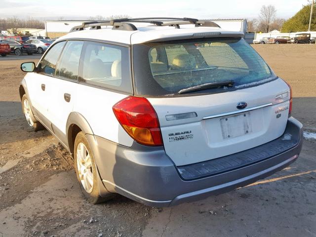 4S4BP61C956326234 - 2005 SUBARU LEGACY OUT WHITE photo 3