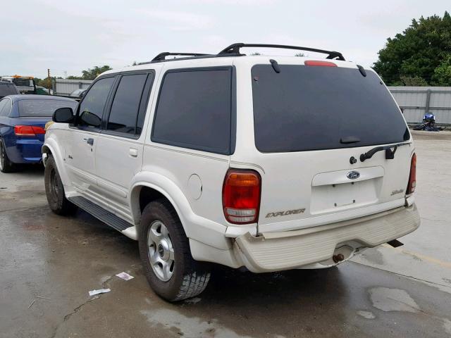 1FMZU65P1YZB13298 - 2000 FORD EXPLORER L WHITE photo 3