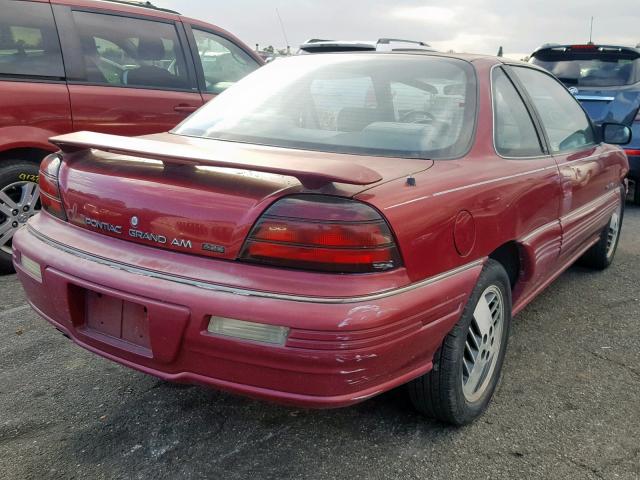 1G2NE15M0SM527898 - 1995 PONTIAC GRAND AM S MAROON photo 4