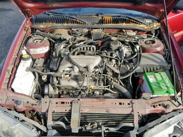 1G2NE15M0SM527898 - 1995 PONTIAC GRAND AM S MAROON photo 7